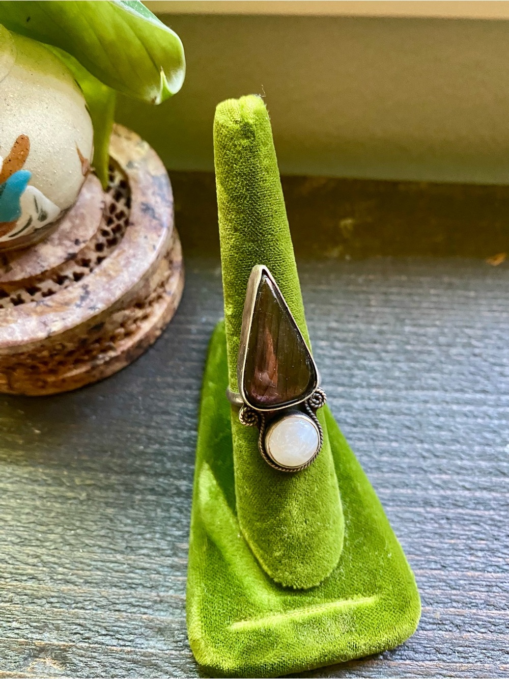 Sterling Silver Double-Stone Statement Ring